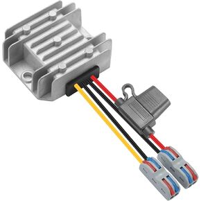 DC/DC Converter Buck 20-72V to 12V,DC/DC Voltage Converter 20V/24V/36V/72V to 12V10A 120W MAX Power Transformer Waterproof Step Down Module for Automotive, LED Lights, Trucks, Instruments.