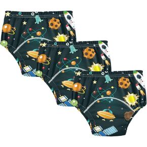Toddler Potty Training Pants Stars West Cowboy Print, Cute Cotton Soft Training Underwear for Baby Girls Boys, Size 5T