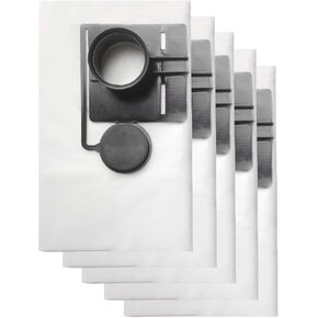 5 Pcs 452970 Replacement Filter Bags Dust Collection Bags Fit For Festool CT 22 Dust Extractor - White