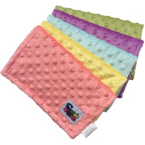 Baby Girls 5 Pack Minky Dot Burp Cloths - Fun Fashion