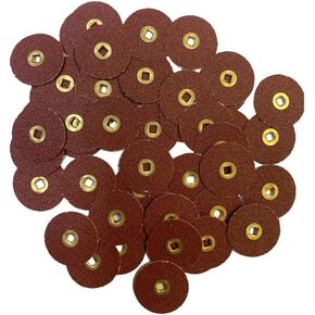 E C Moore's Adalox Fine Grit 7/8" Sanding Disc Snap On Metal Center Pack of 50