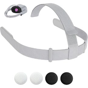 Original Head Strap for Oculus Quest 2 Headset, TanReginal Replacement HeadStrap for Meta Quest 2 Headstrap with 4 Pcs Controller Thumb Grip Caps，Oculus Quest 2 Head Strap