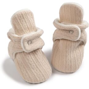 Kannior Infant Baby Boys Girls Soft Cotton Non-Slip Booties Warm Fleece Cozy Indoor Slippers shoe Winter Halloween Costume Toddler Socks Crib shoes…