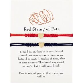 7 Knot Protection String Bracelets Handmade Good Luck Tibetan Amulet Red Black Knot Cord Matching Braided Bracelets for Men Women Friendship BFF Couples Lovers Family Birthday Christmas Fashion Jewelry Gifts