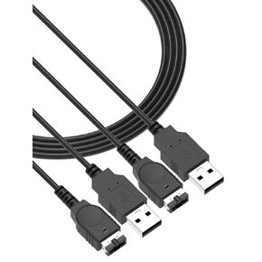 Replacement Charger Charging Cord for Gameboy Advance SP, GBA SP Charger for Nintendo DS Console(NDS)/ Gameboy Advance SP (GBA SP), 3.9 ft (2 Pack)
