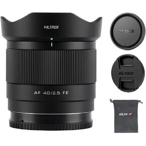 VILTROX AF 40mm f2.5 f/2.5 FE Mount Lens for Sony Mirrorless Cameras,Full Frame Auto Focus Lens for Sony E Mount a7RII a7SII a7SIII a7III a7RIII a7IV a7RIV ZV-E10 II a6700 a6600 a6400