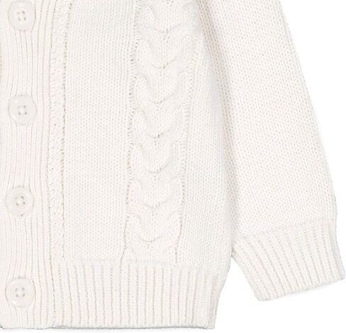 Hope & Henry Layette Cable Cardigan in Saudi Arabia