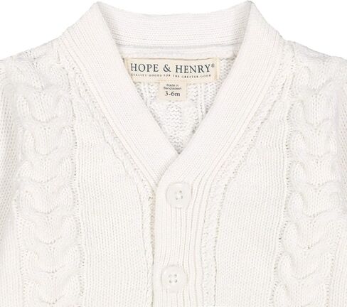Hope & Henry Layette Cable Cardigan in Saudi Arabia