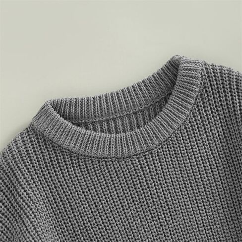 Toddler Baby Girl Boy Sweater Crewneck Knit Kids Pullover Sweatshirt Warm Infant Newborn Fall Winter Clothes in Saudi Arabia