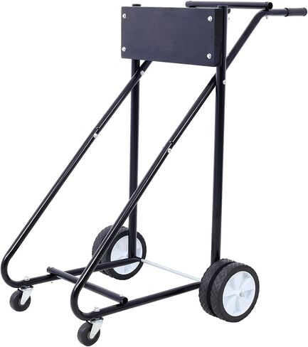 Outboard Boat Motor Stand,Small Outboard Stand on Wheels 315lbs Weight Capacity,Boat Motor Stand Cart Dolly Wood Color in Saudi Arabia