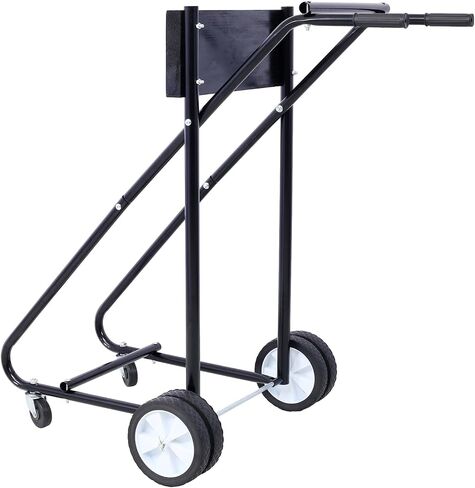 Outboard Boat Motor Stand,Small Outboard Stand on Wheels 315lbs Weight Capacity,Boat Motor Stand Cart Dolly Wood Color in Saudi Arabia
