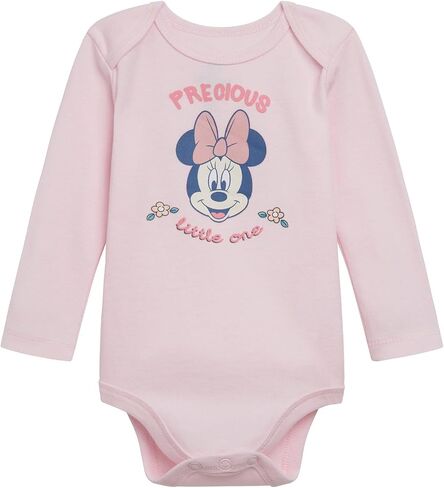 Disney Classics Mickey Mouse Winnie the Pooh Minnie Baby 3 Pack Bodysuits Newborn to Infant Sizes (Newborn - 24 Months) in Saudi Arabia