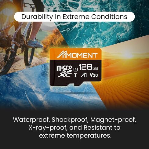 MMOMENT 256GB Micro SDXC Card, MM13 Jolly, A1, UHS-I, U3, V30, Class 10 Compatible, Read Speed Up to 100 MB/s, SWrite Speed Up to 70 MB/s, SD Adapter Included in Saudi Arabia