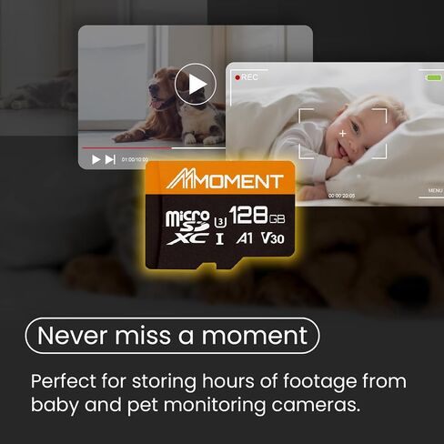MMOMENT 256GB Micro SDXC Card, MM13 Jolly, A1, UHS-I, U3, V30, Class 10 Compatible, Read Speed Up to 100 MB/s, SWrite Speed Up to 70 MB/s, SD Adapter Included in Saudi Arabia