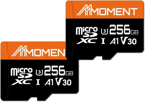 MMOMENT 256GB Micro SDXC Card, MM13 Jolly, A1, UHS-I, U3, V30, Class 10 Compatible, Read Speed Up to 100 MB/s, SWrite Speed Up to 70 MB/s, SD Adapter Included in Saudi Arabia