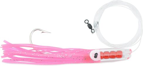 C&H، Rattle Jet Rigged & Ready، تنورة زرقاء/شارتروز، خطاف 7/0 Mustad، AFW دوار، 100 رطل / 45.3 كجم خط Grand Slam Mono Line، 6 أقدام / 1.8 م in Kuwait