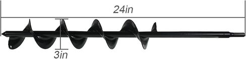 مثقاب مثقاب سطحي مقاس 2 × 24 بوصة لسلسلة مثقاب مثقاب الحديقة أو حفار ثقب المظلة مناسب لقمة مثقاب محرك سداسي مقاس 3/8 بوصة in Kuwait