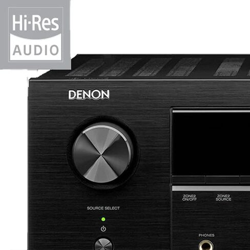 Denon DRA-800H 2-Channel Stereo Network Receiver for Home Theater | Hi-Fi Amplification | Connects to All Audio Sources | Latest HDCP 2.3 Processing with ARC Support | Compatible with Amazon Alexa in Saudi Arabia