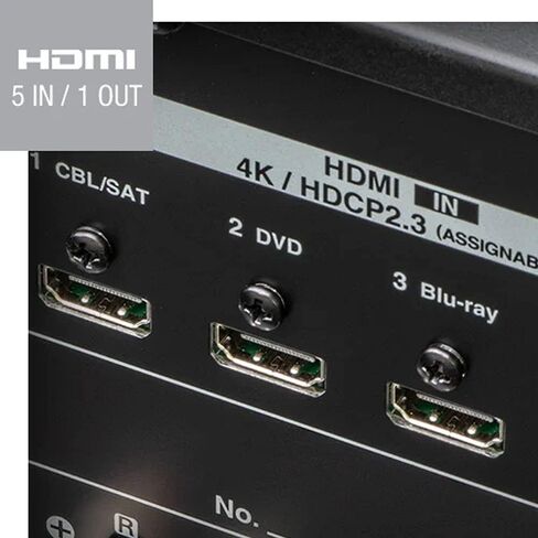Denon DRA-800H 2-Channel Stereo Network Receiver for Home Theater | Hi-Fi Amplification | Connects to All Audio Sources | Latest HDCP 2.3 Processing with ARC Support | Compatible with Amazon Alexa in Saudi Arabia
