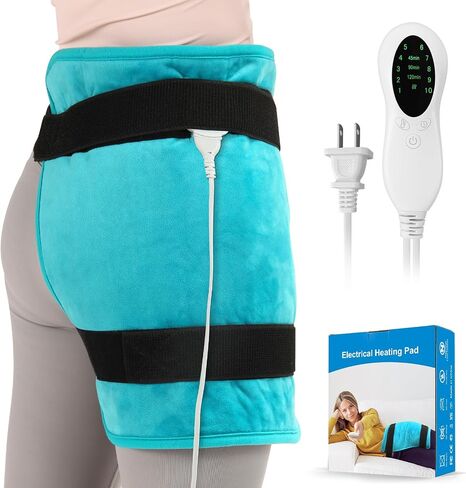TABEKE Hip Heating Pad for Hip/Sciatica Pain Relief, Hip Support Brace, Lower Back/Thigh/Buttock Electric Heat Pad, Hot Physical Therapy Devices for Men, Women in Saudi Arabia