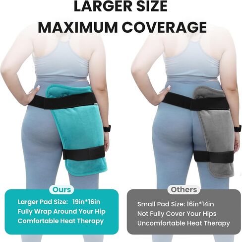 TABEKE Hip Heating Pad for Hip/Sciatica Pain Relief, Hip Support Brace, Lower Back/Thigh/Buttock Electric Heat Pad, Hot Physical Therapy Devices for Men, Women in Saudi Arabia