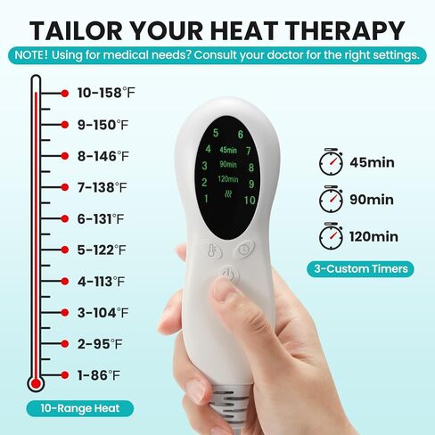 TABEKE Hip Heating Pad for Hip/Sciatica Pain Relief, Hip Support Brace, Lower Back/Thigh/Buttock Electric Heat Pad, Hot Physical Therapy Devices for Men, Women in Saudi Arabia