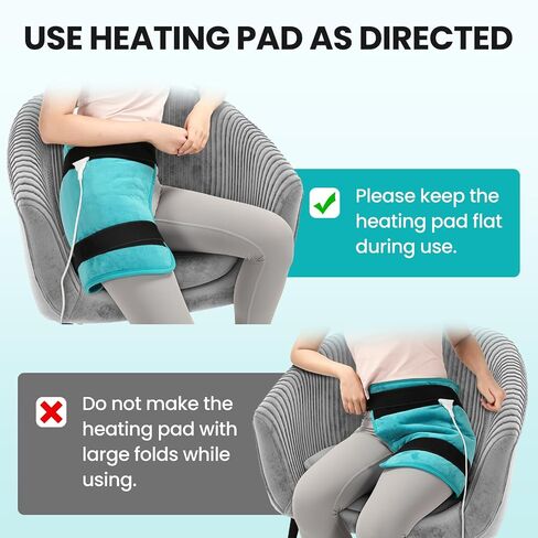 TABEKE Hip Heating Pad for Hip/Sciatica Pain Relief, Hip Support Brace, Lower Back/Thigh/Buttock Electric Heat Pad, Hot Physical Therapy Devices for Men, Women in Saudi Arabia