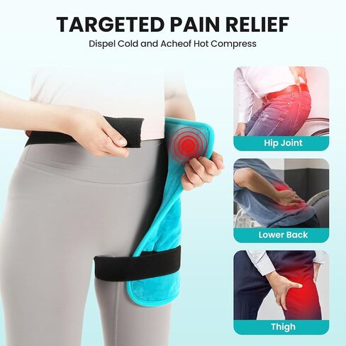 TABEKE Hip Heating Pad for Hip/Sciatica Pain Relief, Hip Support Brace, Lower Back/Thigh/Buttock Electric Heat Pad, Hot Physical Therapy Devices for Men, Women in Saudi Arabia