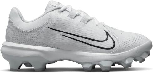 حذاء Nike للسيدات Hyperdiamond 4 Pro Moulded Softball (رمادي | أبيض us_Footwear_Size_System، للكبار، نسائي، رقمي، متوسط، رقمي_9) in Saudi Arabia