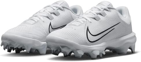 حذاء Nike للسيدات Hyperdiamond 4 Pro Moulded Softball (رمادي | أبيض us_Footwear_Size_System، للكبار، نسائي، رقمي، متوسط، رقمي_9) in Saudi Arabia