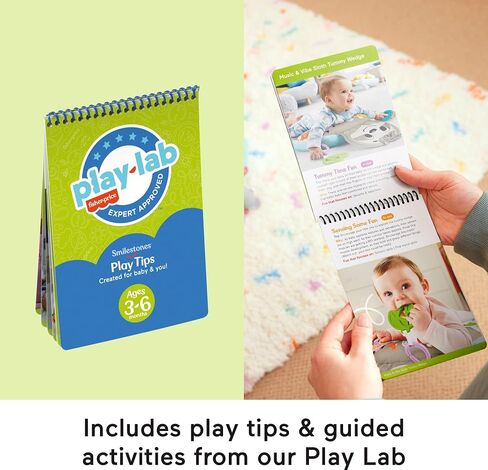 Fisher-Price Baby Play Kit Let’s Try Tummy Time Gift Set, Developmental Toys with Activity Guide for Infants Ages 3+ Months in Saudi Arabia