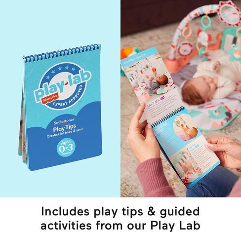 Fisher-Price Baby Play Kit Let’s Try Tummy Time Gift Set, Developmental Toys with Activity Guide for Infants Ages 3+ Months in Saudi Arabia
