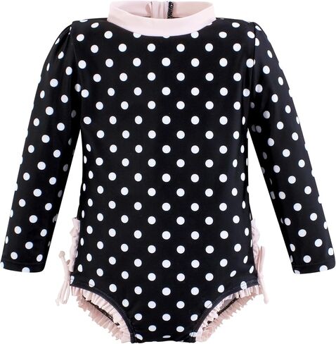 Hudson Baby Baby Girl's Rashguard Toddler Swimsuit, Blue Daisy, 3-6 Months in Kuwait