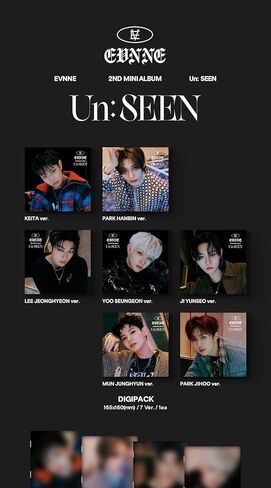 EVNNE Un : SEEN 2nd Mini Album CD+Photobook+Folding Poster on Pack+Photocard+Tracking Sealed (Standard Rascal Version) in Saudi Arabia