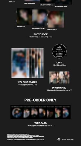 EVNNE Un : SEEN 2nd Mini Album CD+Photobook+Folding Poster on Pack+Photocard+Tracking Sealed (Standard Rascal Version) in Saudi Arabia