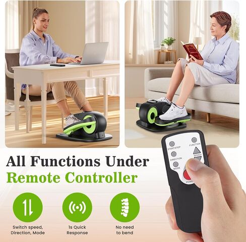 Under Desk Elliptical Machine, Ellipse Leg Exerciser as Seen on TV for Seniors with Remote Control & 12 Adjustable Speeds, Elliptical Machine for Home (Orange) in Saudi Arabia
