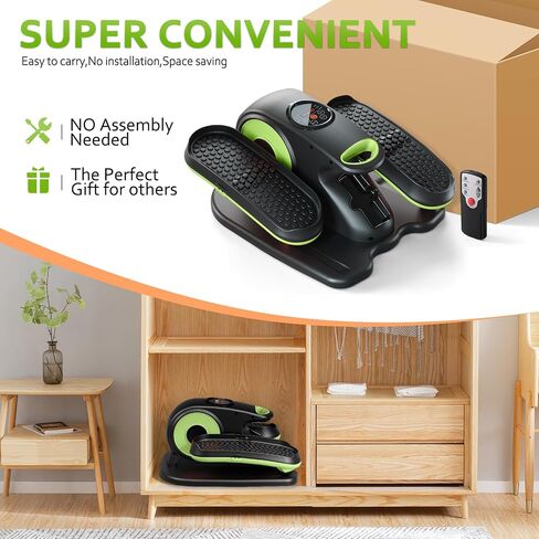 Under Desk Elliptical Machine, Ellipse Leg Exerciser as Seen on TV for Seniors with Remote Control & 12 Adjustable Speeds, Elliptical Machine for Home (Orange) in Saudi Arabia