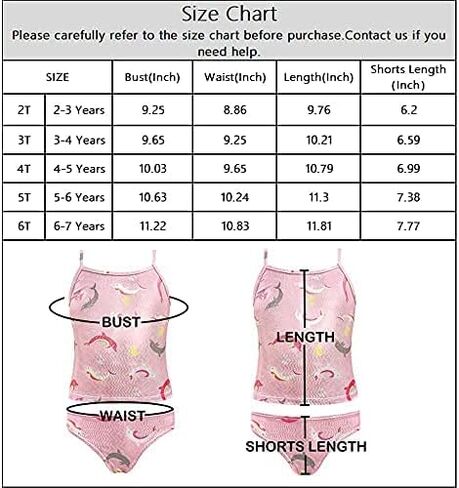 SHEKINI طقم ملابس سباحة تانكيني للأطفال الصغار بطبعة زهور مكون من قطعتين للأطفال الصغار in Kuwait
