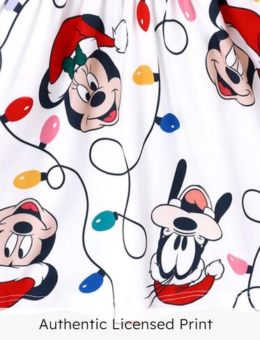 Disney Princess Frozen Elsa Minnie Mickey Stitch Ruffle Sleeve Dress A Line Long Sleeve Kids Clothes Baby to Toddler in Kuwait