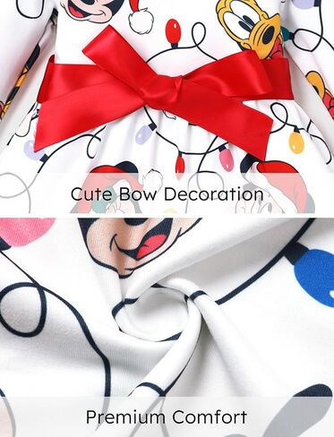 Disney Princess Frozen Elsa Minnie Mickey Stitch Ruffle Sleeve Dress A Line Long Sleeve Kids Clothes Baby to Toddler in Kuwait