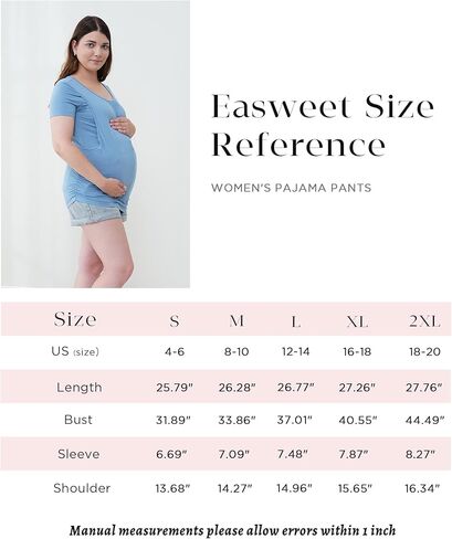 قمصان الحمل من الخيزران الفسكوزي بأكمام قصيرة ورقبة دائرية للرضاعة in Kuwait