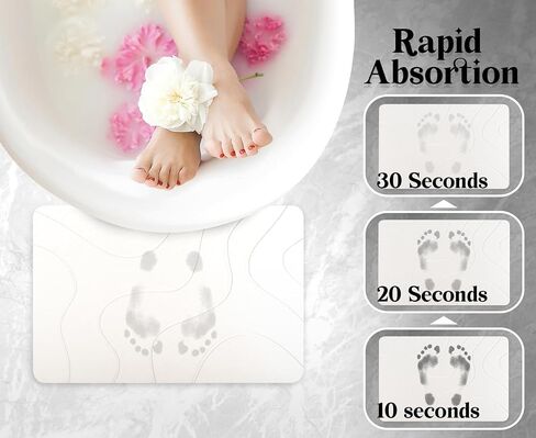 Stone Bath Mat 15.3X23.6 Diatomaceous Bath Mat Quick Dry Bath Mat Stone, Stone Shower Mat Ultra Absorbent Stone Bath Mats for Bathroom Easy Clean & Chemical Free Bath Stone Mat Black Marble in Saudi Arabia