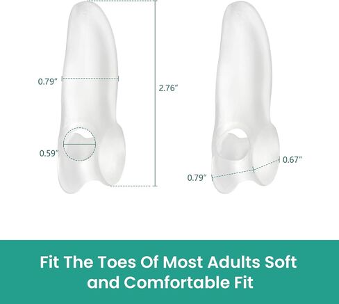 Welnove Tailor's Bunion Corrector Pads - 8 Pack Pinky Toe Protector, Bunion Corrector with Separator for Women Men, Gel Bunion Shield for Foot Pain Relief(Regular Pads) in Saudi Arabia
