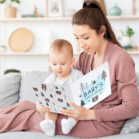 gisgfim كتاب ذاكرة الطفل طفل رضيع سجل القصاصات ألبوم الصور تذكار الطفل السنة الأولى كتاب الدب معلم كتاب الطفل مجلة النمو كتاب للبنين الفتيات هدايا استحمام الطفل لأم جديدة 10.6 × 10 بوصة in Saudi Arabia