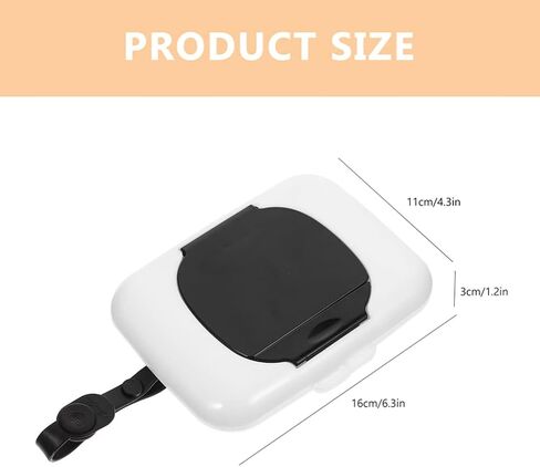 2pcs Baby Wipes Dispenser On The Go Wipes Dispenser Baby Outdoor Travel Stroller Box Travel Wipes Case Baby Wipe Holder Refillable Container for Car Bathroom in Saudi Arabia