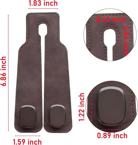 Car Seat Hooks for Headrest Purses and Bags Car Organization Accessories Double Flexible Leather Hooks Back Seat Hanger 2 in 1 Car Organizer and Storage Car Must Haves (Black- 2 Packs in Saudi Arabia