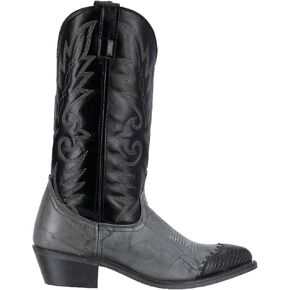 Laredo Mens Flagstaff Croc Round Toe Dress Boots Mid Calf - Beige,Brown