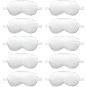 10 Pack Sleep Mask,Silk Eye Mask,for Night Sleeping,Office, Travel,Party Games,Suitablefor Men/Women (Pink)