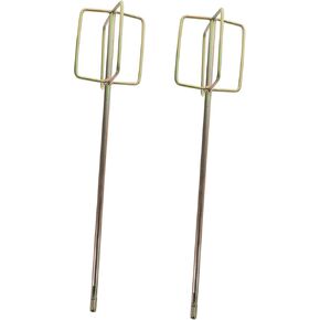 2 Pcs Stirring Rod Grout Bucket Electric Blender Concrete Blender Cement Mixing Rods Bling Accessories Paint Mixer Parts Compound Mixer Model Alloy Square Handle re-usable