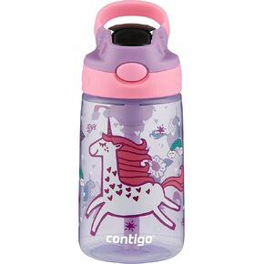 Contigo Kid's 14 oz. AutoSpout Straw Water Bottle - Lavender/Unicorns